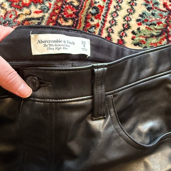 Abercrombie Vegan Leather Pants - Picture 4 of 5